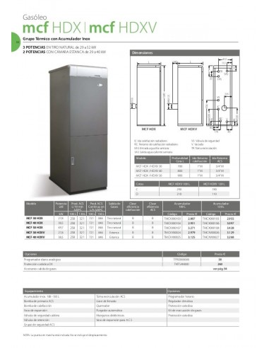 CALDERA DOMUSA MCF 30 HDX 100 LITROS