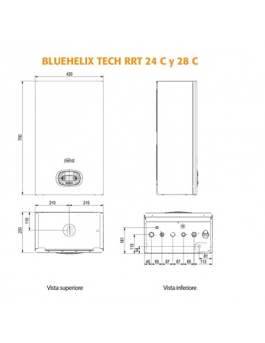 CALDERA  ✅FERROLI BLUEHELIX TECH RRT 28